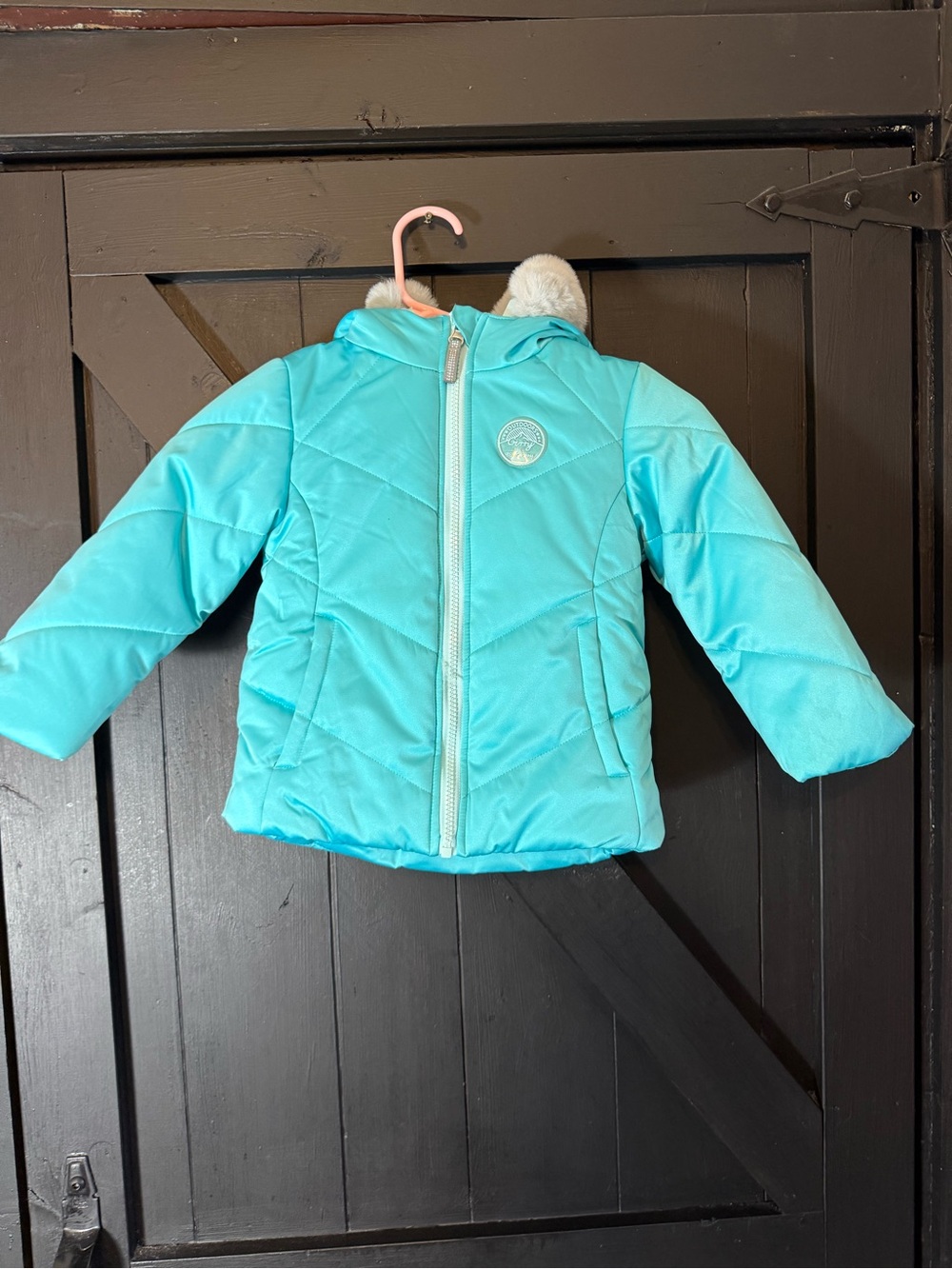 Gerry Weber Kids Aqua Blue Puffer Jacket with Hood